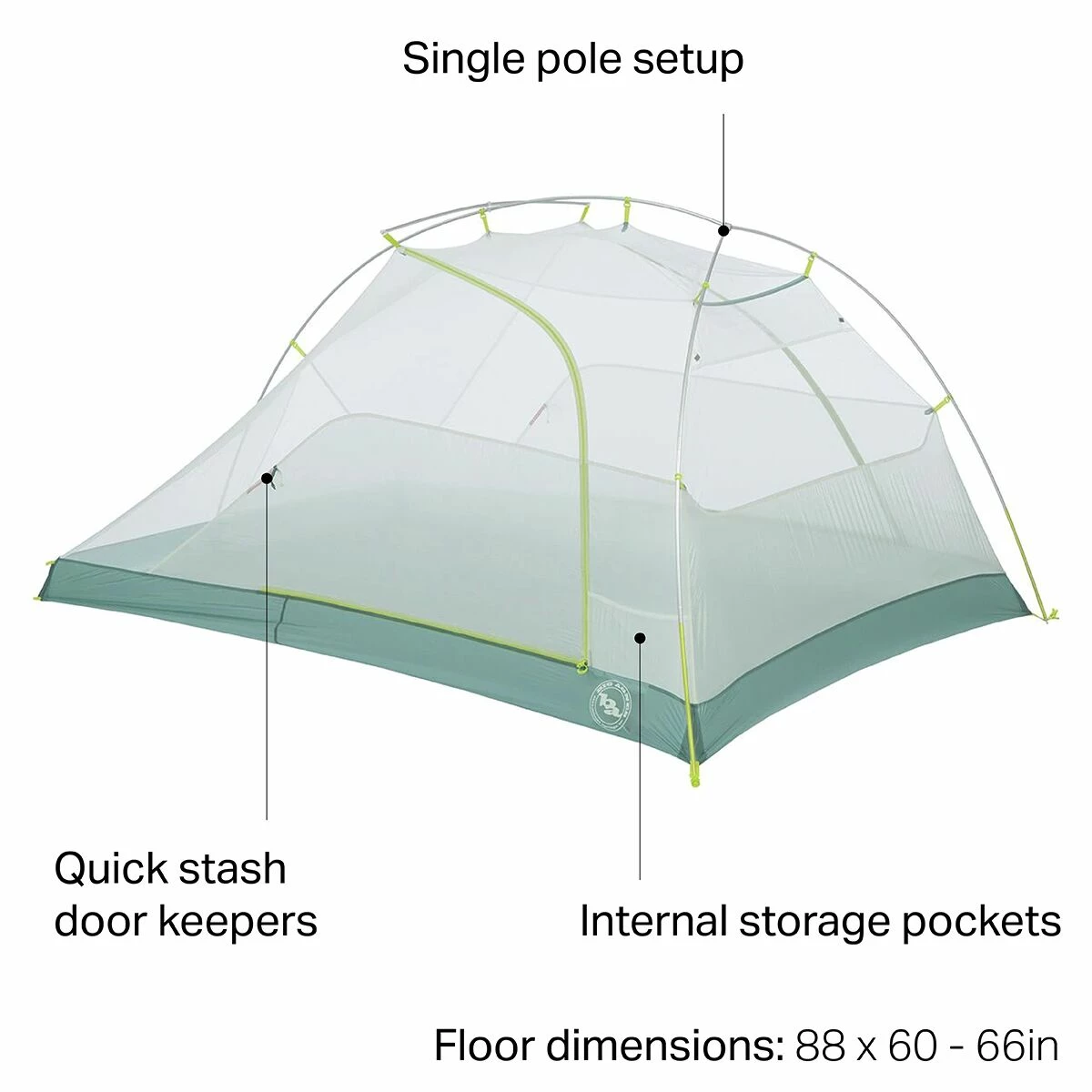 Outlet 𧨠Flash Sale π Big Agnes Tiger Wall 3 Platinum Tent: 3 Person 3 Season π π 5 Outlet 𧨠Flash Sale π Big Agnes Tiger Wall 3 Platinum Tent: 3 Person 3 Season π π - Image 3