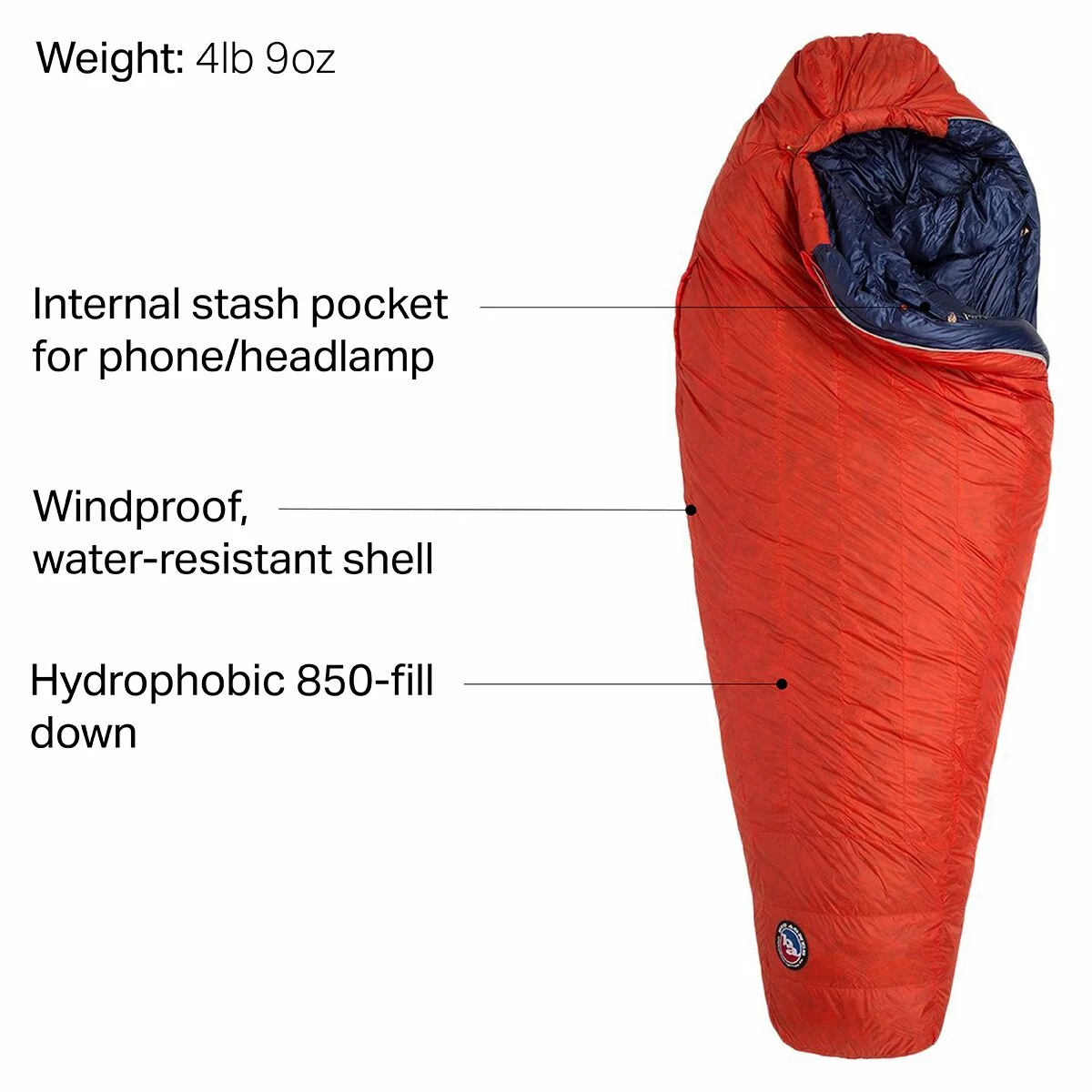 Discount π₯ Wholesale π― Big Agnes Cinnabar Sleeping Bag: 40F Down π― π 4 Discount π₯ Wholesale π― Big Agnes Cinnabar Sleeping Bag: 40F Down π― π - Image 2