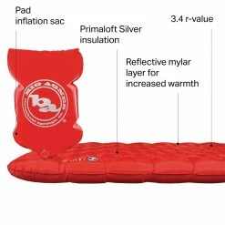 Promo 😉 Best deal ✔️ Big Agnes Insulated AXL Air Sleeping Pad 👍 👍 -Big Agnes Shop RED D3