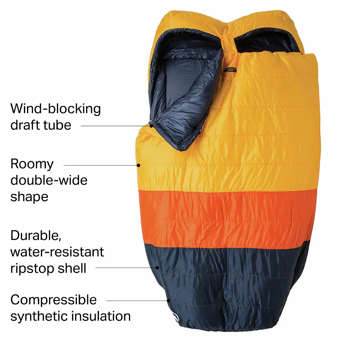 Brand new π Hot Sale π Big Agnes Big Creek Double Sleeping Bag: 30F Synthetic π€© π 4 Brand new π Hot Sale π Big Agnes Big Creek Double Sleeping Bag: 30F Synthetic π€© π - Image 2